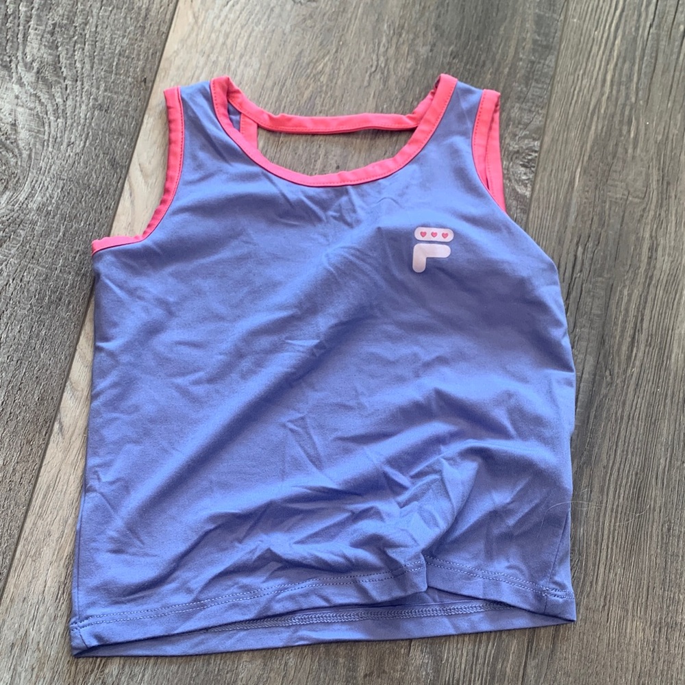 Fila Kids Purple and Pink Tank Top